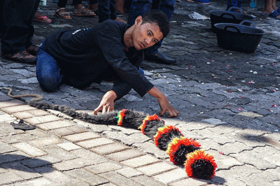 Kegiatan car free day (CFD) di Kelurahan Gunungpati, Kota Semarang, Jawa Tengah, kembali bergeliat, Minggu (20/3/2022).