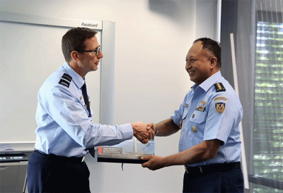 Australian Defence College (ADC) mengabadikan nama Kepala Staf Angkatan Udara Marsekal TNI Fadjar Prasetyo, sebagai alumni ADC.
