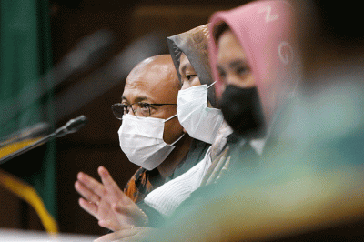 Sidang lanjutan kasus korupsi pajak di Pengadilan Tipikor, Jakarta, Selasa (22/3/2022).