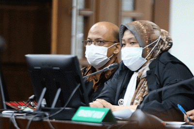 Sidang lanjutan kasus korupsi pajak di Pengadilan Tipikor, Jakarta, Selasa (22/3/2022).