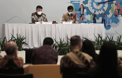 Wom Finance gelar RUPST dan RUPSLB Tahun Buku 2021 di Jakarta, Kamis (24/3/2022).