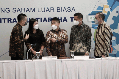 Wom Finance gelar RUPST dan RUPSLB Tahun Buku 2021 di Jakarta, Kamis (24/3/2022).