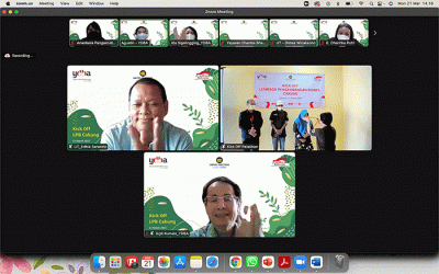 Seremoni Peresmian Program Pembinaan Perdana bagi UMKM binaan Lembaga Pengembangan Bisnis (LPB) Cakung di Jakarta Timur.