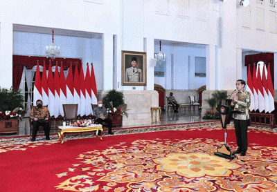 Presiden Joko Widodo membuka Rapat Koordinasi Nasional Transformasi Digital dan Pendataan Lengkap Koperasi dan Usaha Mikro Kecil Menengah Tahun 2022.