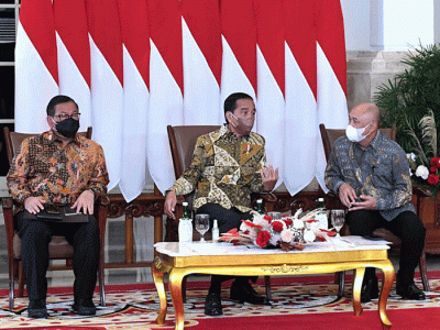 Presiden Joko Widodo membuka Rapat Koordinasi Nasional Transformasi Digital dan Pendataan Lengkap Koperasi dan Usaha Mikro Kecil Menengah Tahun 2022.