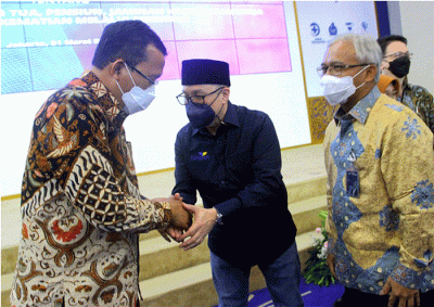 Perjanjian Kerjasama (PKS) perihal Pembayaran Tabungan Hari Tua, Pensiun, Jaminan Kecelakaan Kerja, dan Jaminan Kematian Melalui Rekening di Jakarta.