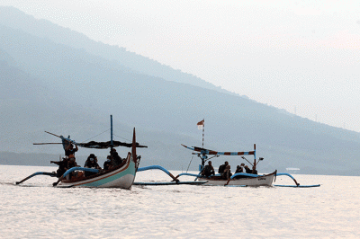 Suasana Desa Wisata Kampung Blekok di Kabupaten Situbondo, Jawa Timur, Senin (28/3/2022).