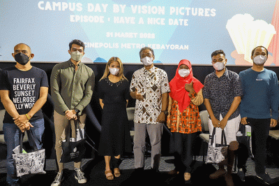 Campus Day - Vision Pictures Roadshow Promosi: Series Have a Nice Date, di Cinepolis, Jakarta Selatan, Kamis (31/3/2022).