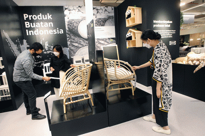 Peresmian pembukaan toko IKEA Mal Taman Anggrek di Jakarta, Kamis (7/4/2022).