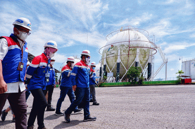 Kesiapan stok BBM dan LPG aman saat Ramadhan dan Idul Fitri di TBBM dan Depot Pertamina Makassar, Kamis (7/4/2022).