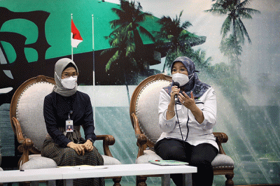 Diskusi Dialektika Demokrasi di Media Center, Nusantara III, Kompleks Parlemen MPR/DPR-DPD, Senayan, Jakarta, Kamis (7/4/2022).