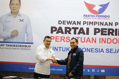 Ketua Umum DPP Partai Perindo, Hary Tanoesoedibjo menyampaikan bahwa pelantikan tokoh sebagai kader partainya ini bukan kali pertama dilakukan.