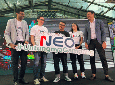 Peluncuran KoinWorks NEO di Lucy in the Sky, SCBD, Jakarta, Selasa (12/4/2022).