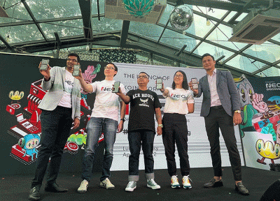 Peluncuran KoinWorks NEO di Lucy in the Sky, SCBD, Jakarta, Selasa (12/4/2022).