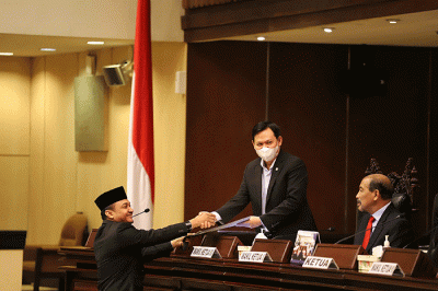 Rapat paripurna DPD di Kompleks Parlemen, Senayan, Jakarta, Kamis (14/4/2022).