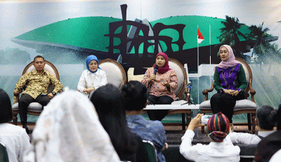 Diskusi Dialektika, Demokrasi di Media Center, Gedung Nusantara III, Kompleks Parlemen MPR/DPR-DPD, Senayan, Jakarta, Kamis (14/4/2022).