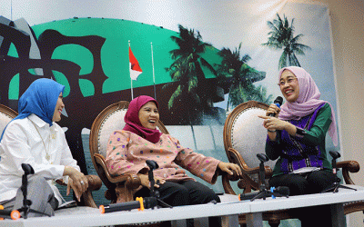 Diskusi Dialektika, Demokrasi di Media Center, Gedung Nusantara III, Kompleks Parlemen MPR/DPR-DPD, Senayan, Jakarta, Kamis (14/4/2022).