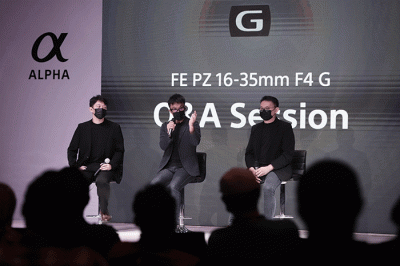 Peluncurkan Lensa FE PZ 16-35mm F4 G di Jakarta, Kamis (14/4/2022).