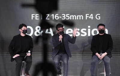 Peluncurkan Lensa FE PZ 16-35mm F4 G di Jakarta, Kamis (14/4/2022).
