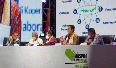 Tokoh Sumbagsel yang juga Menteri Badan Usaha Milik Negara Erick Thohir menghadiri seminar Masyarakat Profesional Sumatera Bagian Selatan (Maspro) Jilid II.