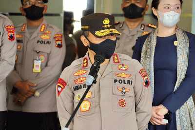 Kegiatan yang dihadiri sejumlah pejabat Polda Jateng itu dilaksanakan di Loby Mapolda Jateng pada Senin, (18/4/2022).