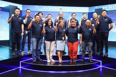Perayaan momentum perjalanan 8 tahunnya PT Digital Vision Nusantara (K-Vision) di dunia industri televisi digital.