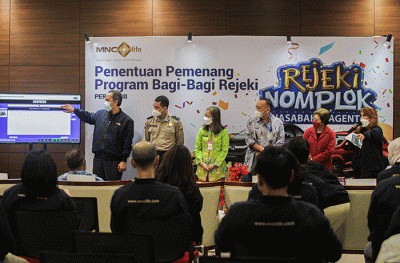 Direktur Utama MNC Life, Febriyani Sjofjan Yahya saat membuka acara penentuan pemenang program bagi-bagi rejeki MNC Life di iNews Tower, Kebon Sirih.