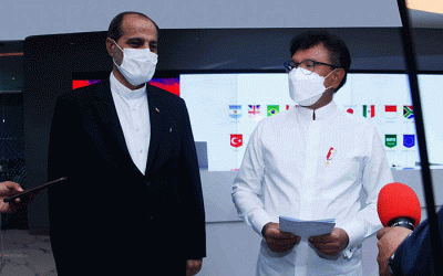 Menteri Komunikasi dan Informatika Johnny G. Plate menerima kunjungan Duta Besar Iran untuk Indonesia, Timor Leste dan ASEAN, H.E. Mohammad Azad.