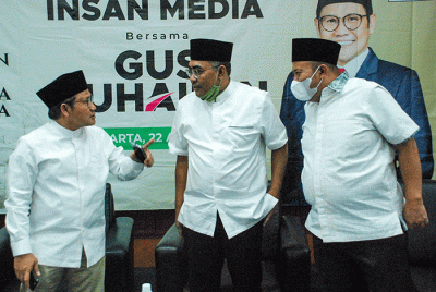 Silaturahmi dengan insan media di Jakarta, Jumat, (22/4/2022).