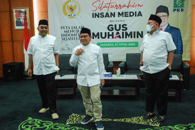 Silaturahmi dengan insan media di Jakarta, Jumat, (22/4/2022).