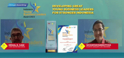Jay Jayawijayaningtiyas, Country Manager Luno Indonesia dianugerahi penghargaan Indonesia Young Business Leaders Award 2022.