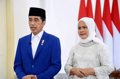 Presiden Joko Widodo beserta Ibu Iriana Joko Widodo menyampaikan ucapan selamat Idulfitri 1443 Hijriah.