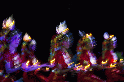 Festival Rentak Batanghari 2022, di Taman Budaya Sriwijaya, Palembang, Kamis (12/5/2022).