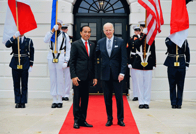 Presiden Joko Widodo menghadiri jamuan santap malam antara pemimpin negara-negara ASEAN dengan Presiden Amerika Serikat Joe Biden.