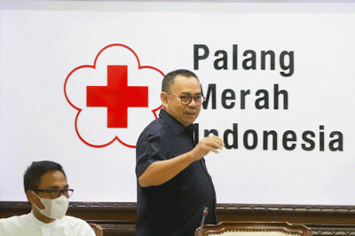 Penandatanganan kerja sama di Gedung Markas PMI Pusat, Jakarta, Kamis (19/5/2022).
