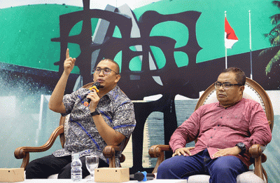 Diskusi Dialektika Demokrasi di Media Center, Nusantara III, Kompleks Parlemen MPR/DPR-DPD. Senayan, Jakarta, Jumat (20/5/2022).