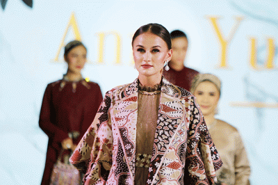 Merayu Trenggalek Fashion Day 2022 di Museum Tekstil, Jakarta, Sabtu (21/5/2022).