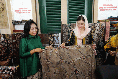 Merayu Trenggalek Fashion Day 2022 di Museum Tekstil, Jakarta, Sabtu (21/5/2022).