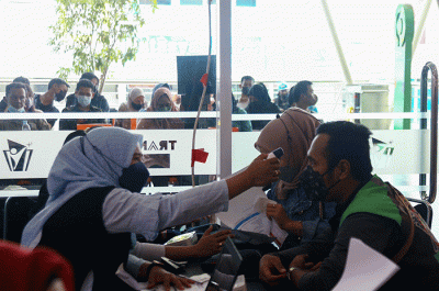 Warga Kota Palembang dan Kabupaten Banyuasin tetap antusias melakukan vaksin Covid-19.