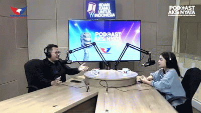 Head of Digital Marketing Albertus Andre menjadi narasumber Podcast Aksi Nyata #DariKamuUntukIndonesia di Studio Talkshow MNC Network, iNews Tower, MNC Center.