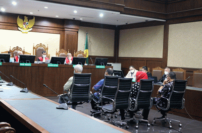 Teddy Tjokrosapoetro menjalani sidang lanjutan di Pengadilan Tipikor, Jakarta, Rabu (25/5/2022).