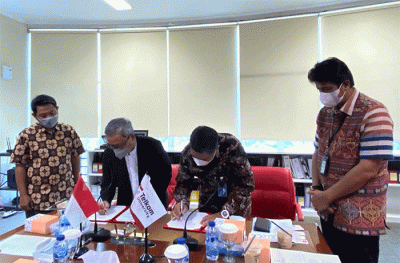 Sinergi antara Bank BTN Syariah dengan Telkom University di Bandung, Jawa Barat, Jumat (27/5/2022).