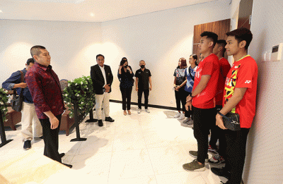 Press conference kerja sama eksklusif PBSI-MNC di Jakarta, senin (30/5/2022).