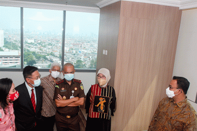 Peresmian RS umum dan kanker Siloam Agora, di Jakarta, Senin (30/5/2022).
