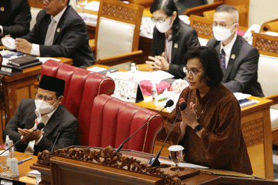 Rapat paripurna ke-24 masa persidangan V tahun 2021-2022 di Kompleks Parlemen, Senayan, Jakarta, Selasa, (31/5/2022).