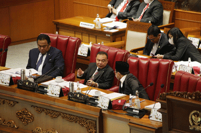 Rapat paripurna ke-24 masa persidangan V tahun 2021-2022 di Kompleks Parlemen, Senayan, Jakarta, Selasa, (31/5/2022).