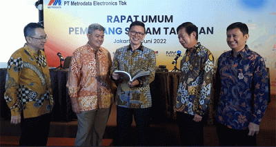 Rapat Umum Pemegang Saham Tahunan (RUPST) MTDL di Jakarta, Kamis (2/6/2022).