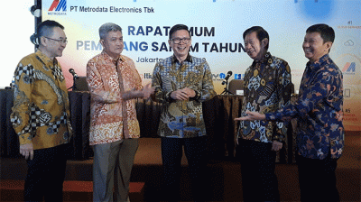 Rapat Umum Pemegang Saham Tahunan (RUPST) MTDL di Jakarta, Kamis (2/6/2022).