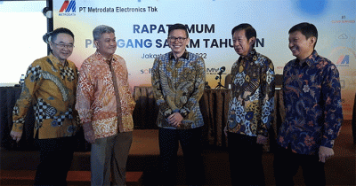 Rapat Umum Pemegang Saham Tahunan (RUPST) MTDL di Jakarta, Kamis (2/6/2022).