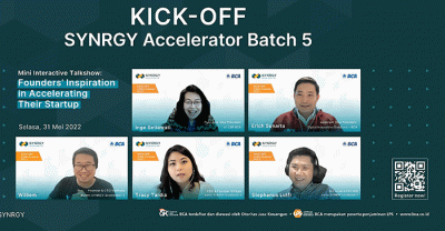 Pembukaan rangkaian program SYNRGY Accelerator dengan acara “Kick-Off SYNRGY Accelerator Batch 5” di Jakarta.